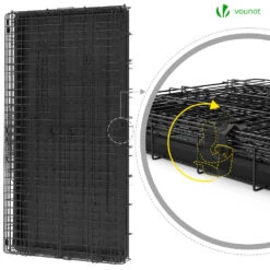 Cage Pour Chien Pliable Avec 2 Portes Verrouillable Plateau Amovible 122x75x81cm(Cage Pour Chien Pliable Avec 2 Portes Verrouillable Plateau Amovible 122x75x81cm) 12 Cage Pour Chien Pliable Avec 2 Portes Verrouillable Plateau Amovible 122x75x81cm(Cage Pour Chien Pliable Avec 2 Portes Verrouillable Plateau Amovible 122x75x81cm) -Boutique Vounot 6 c7591c3f 190a 4dbf ba33 587cb0c44189