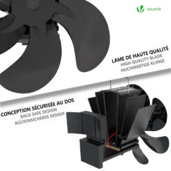Ventilateur Poele Bois 6 Lames Avec Thermometre(Ventilateur Poele Bois 6 Lames Avec Thermometre) -Boutique Vounot 6 d35589ef fc42 42a3 ab21 05eedf405e65