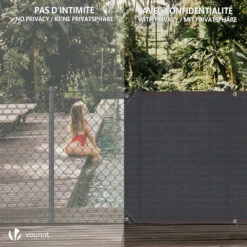 Brise Vue Occultant En HDPE 230g/m² 1x20m Avec Attaches De Fixation Anthracite(Brise Vue Occultant En Hdpe 230g M 1x20m Avec Attaches De Fixation Anthracite) -Boutique Vounot 6 dc84017e 0e1c 4f36 9735 b5c6a704ffd3