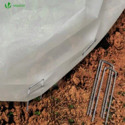 Voile D’hivernage En Polypropylème 50g/m² 1.5x20m Avec Piquets Blanc(Voile D Hivernage En Polypropyleme 50g M 1 5x20m Avec Piquets Blanc) -Boutique Vounot 6 e190b313 ade5 41cf 88b6 c7549557eaf5