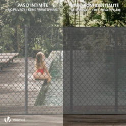 Brise Vue Occultant En HDPE 90g/m² 1.8x10m Avec Attaches De Fixation Gris(Brise Vue Occultant En Hdpe 90g M 1 8x10m Avec Attaches De Fixation Gris) -Boutique Vounot 6 e4a63bdf 0aac 4eac bd5c e8f64b4ad126 1