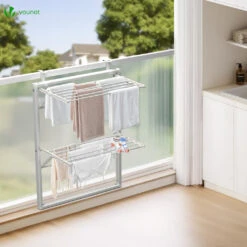 Étendoir à Linge Mural Suspendu Pliable Blanc(Etendoir A Linge Mural Suspendu Pliable Blanc) -Boutique Vounot 6 ed3ec46c f32d 4818 9598 36ee151865d2