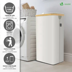 Panier A Linge Pliable 100L Avec Sac Intérieur Cadre Bambou Et Couvercle Beige(Panier A Linge Pliable 100l Avec Sac Interieur Cadre Bambou Et Couvercle Beige) 12 Panier A Linge Pliable 100L Avec Sac Intérieur Cadre Bambou Et Couvercle Beige(Panier A Linge Pliable 100l Avec Sac Interieur Cadre Bambou Et Couvercle Beige) -Boutique Vounot 6 ee469cb6 ad77 4597 a7b0 c2b59dd60626