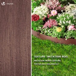 Bordure De Jardin PE Haute Flexible 20M Avec Piquets Marron(Bordure De Jardin Pe Haute Flexible 20m Avec Piquets Marron) -Boutique Vounot 6 f9df3941 7b26 4450 8fa9 17c88b9782a8