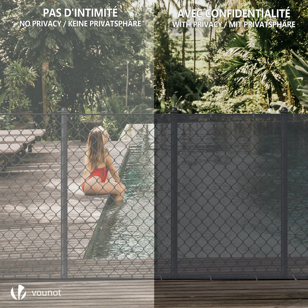 Brise Vue Occultant En HDPE 90g/m² 1x20m Avec Attaches De Fixation Anthracite(Brise Vue Occultant En Hdpe 90g M 1x20m Avec Attaches De Fixation Anthracite) 6 Brise Vue Occultant En HDPE 90g/m² 1x20m Avec Attaches De Fixation Anthracite(Brise Vue Occultant En Hdpe 90g M 1x20m Avec Attaches De Fixation Anthracite) – Image 6