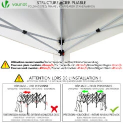 Tonnelle De Jardin 3x3m Pliable Blanche Avec Sac De Transport(Tonnelle De Jardin 3x3m Pliable Blanche Avec Sac De Transport) 13 Tonnelle De Jardin 3x3m Pliable Blanche Avec Sac De Transport(Tonnelle De Jardin 3x3m Pliable Blanche Avec Sac De Transport) -Boutique Vounot 7 WaterproofRatingWarning f821e794 4691 4bb1 ab31 0312ec1aca8c