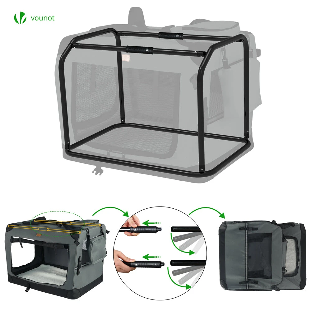 Sac Transport Pliable Chien Chat Caisse Cage Portable 82x60x60cm Gris(Sac Transport Pliable Chien Chat Caisse Cage Portable 82x60x60cm Gris) 7 Sac Transport Pliable Chien Chat Caisse Cage Portable 82x60x60cm Gris(Sac Transport Pliable Chien Chat Caisse Cage Portable 82x60x60cm Gris) – Image 7