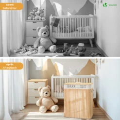 Panier A Linge En Bambou Rectangulaire Double Compartiments Avec Couvercle 100L(Panier A Linge En Bambou Rectangulaire Double Compartiments Avec Couvercle 100l) -Boutique Vounot 7 2127dad3 0f60 4310 862a adfde2cf03c6