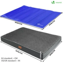Matelas Panier Pour Chien Avec Tapis Gel Rafraichissant Amovible 91x70x9cm(Matelas Panier Pour Chien Avec Tapis Gel Rafraichissant Amovible 91x70x9cm) -Boutique Vounot 7 2448e6f1 d300 403c 8665 4143e6b00fcf