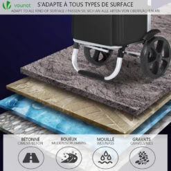 Chariot De Course Pliable Aluminium 2 Roues Noir(Chariot De Course Pliable Aluminium 2 Roues Noir) -Boutique Vounot 7 29a35994 45ba 4887 b7aa 98031f8ffaa0