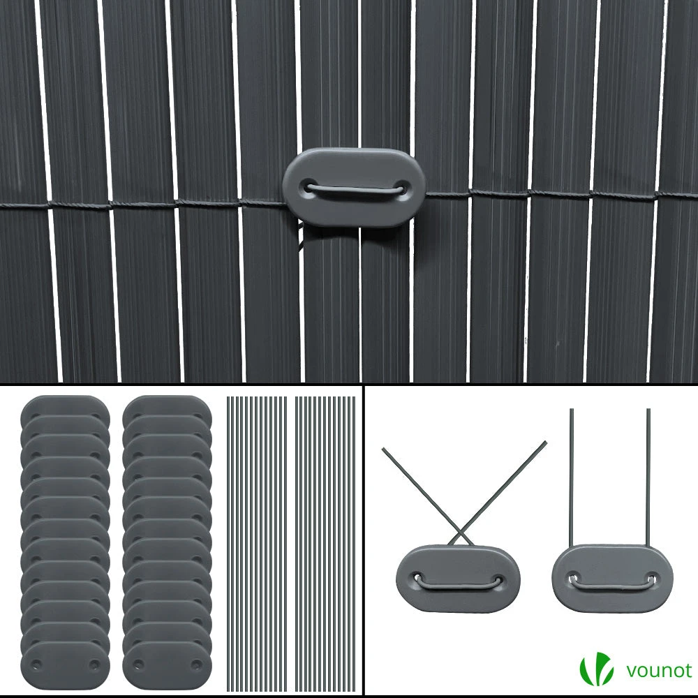 Canisse PVC Brise Vue Ultra Renforce Avec Attaches De Fixation 80x500cm Gris(Canisse Pvc Brise Vue Ultra Renforce Avec Attaches De Fixation 80x500cm Gris) 7 Canisse PVC Brise Vue Ultra Renforce Avec Attaches De Fixation 80x500cm Gris(Canisse Pvc Brise Vue Ultra Renforce Avec Attaches De Fixation 80x500cm Gris) – Image 7