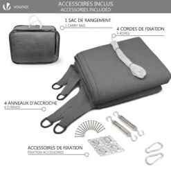 Voile D'ombrage Rectangulaire Avec 24pcs Kit De Fixation(Voile D Ombrage Rectangulaire Avec 24pcs Kit De Fixation) -Boutique Vounot 7 4025df8f 5331 4563 b9d7 a8af4a0873d5