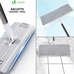 Balai Microfibre Et Seau Essoreur Avec 6 Serpillères Réutilisables Balai Plat Double Compartiment Blanc(Balai Microfibre Et Seau Essoreur Avec 6 Serpilleres Reutilisables Balai Plat Double Compartiment Blanc) -Boutique Vounot 7 53038c7c 04d9 4fd1 952d 5c968da32427