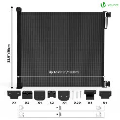 Barriere De Securite Retractable 180cm Noir(Barriere De Securite Retractable 180cm Noir) 13 Barriere De Securite Retractable 180cm Noir(Barriere De Securite Retractable 180cm Noir) -Boutique Vounot 7 5497bbeb 105a 416a bcce 70828934f3ce