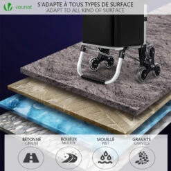 Chariot De Courses Pliable Monte Escalier Aluminium Noir(Chariot De Courses Pliable Monte Escalier Aluminium Noir) -Boutique Vounot 7 61f2636b 0ce4 4372 a45e 8b7ae15b72c8