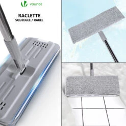 Balai Microfibre Et Seau Essoreur Avec 6 Serpillères Réutilisables Balai Plat Double Compartiment Gris(Balai Microfibre Et Seau Essoreur Avec 6 Serpilleres Reutilisables Balai Plat Double Compartiment Gris) -Boutique Vounot 7 6d48f27b a9a9 42dd ae4b 2be5113cf486