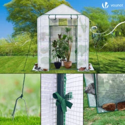 Serre De Jardin Avec Etageres Et Bache PE Renforcee 135g/m2 143x73x195cm(Serre De Jardin Avec Etageres Et Bache Pe Renforcee 135g M2 143x73x195cm) 13 Serre De Jardin Avec Etageres Et Bache PE Renforcee 135g/m2 143x73x195cm(Serre De Jardin Avec Etageres Et Bache Pe Renforcee 135g M2 143x73x195cm) -Boutique Vounot 7 7726ec9b 06fa 4419 a484 b314ff17c7f4