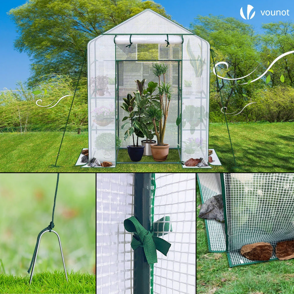 Serre De Jardin Avec Etageres Et Bache PE Renforcee 135g/m2 143x73x195cm(Serre De Jardin Avec Etageres Et Bache Pe Renforcee 135g M2 143x73x195cm) 7 Serre De Jardin Avec Etageres Et Bache PE Renforcee 135g/m2 143x73x195cm(Serre De Jardin Avec Etageres Et Bache Pe Renforcee 135g M2 143x73x195cm) – Image 7