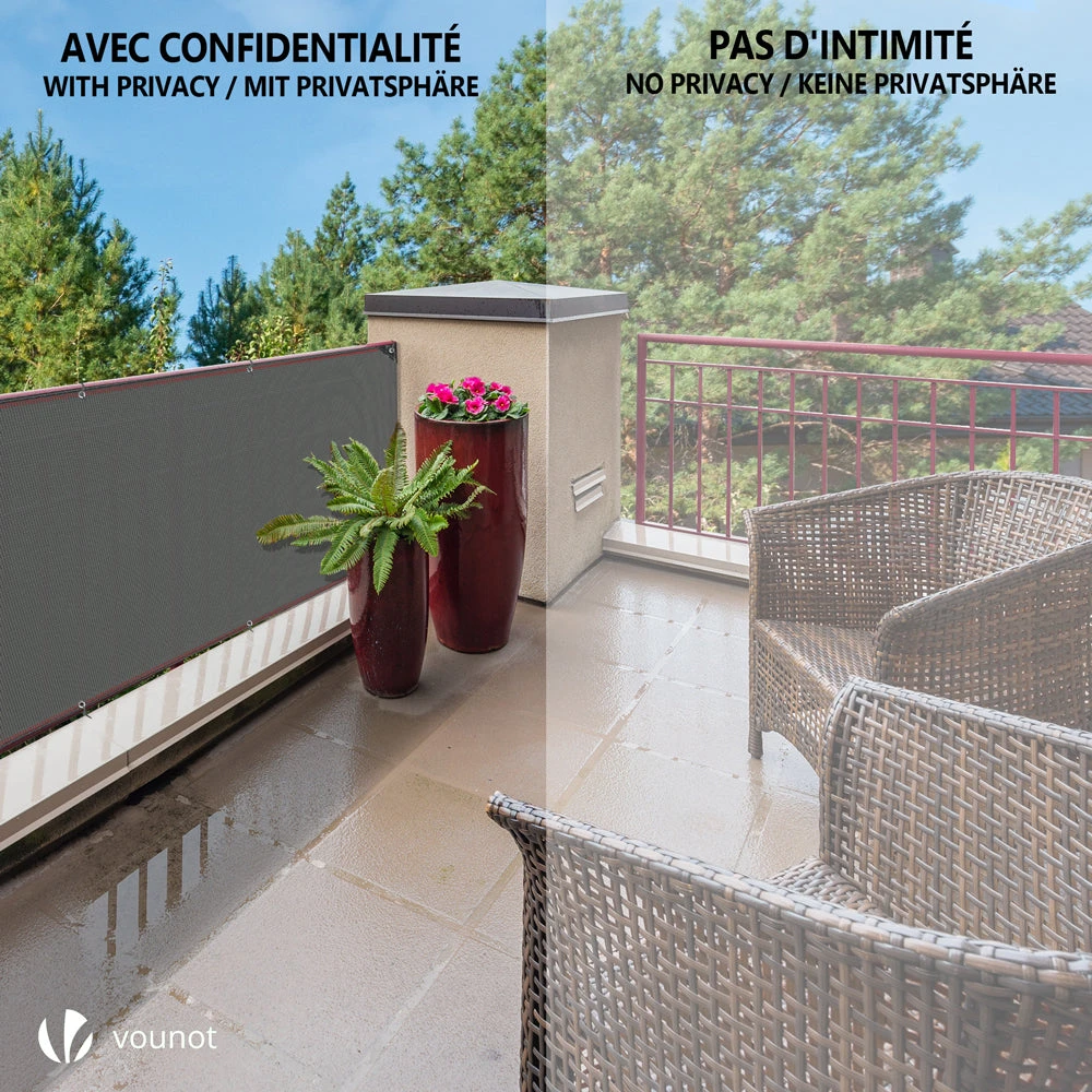 Brise Vue Occultant En HDPE 230g/m² 1x20m Avec Attaches De Fixation Gris(Brise Vue Occultant En Hdpe 230g M 1x20m Avec Attaches De Fixation Gris) 7 Brise Vue Occultant En HDPE 230g/m² 1x20m Avec Attaches De Fixation Gris(Brise Vue Occultant En Hdpe 230g M 1x20m Avec Attaches De Fixation Gris) – Image 7