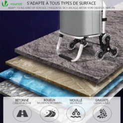 Chariot De Courses Pliable Monte Escalier Aluminium Avec Sac Isotherme Gris(Chariot De Courses Pliable Monte Escalier Aluminium Avec Sac Isotherme Gris 1) -Boutique Vounot 7 a0e3b76c c3ca 4b1d 89f8 440c48eab4c2