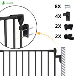Barriere De Securite Cheminee Pliable 3.75M 6 Panneaux Noir(Barriere De Securite Cheminee Pliable 3 75m 6 Panneaux Noir) -Boutique Vounot 7 cd38e074 5859 435e a528 409f5a5ea26d