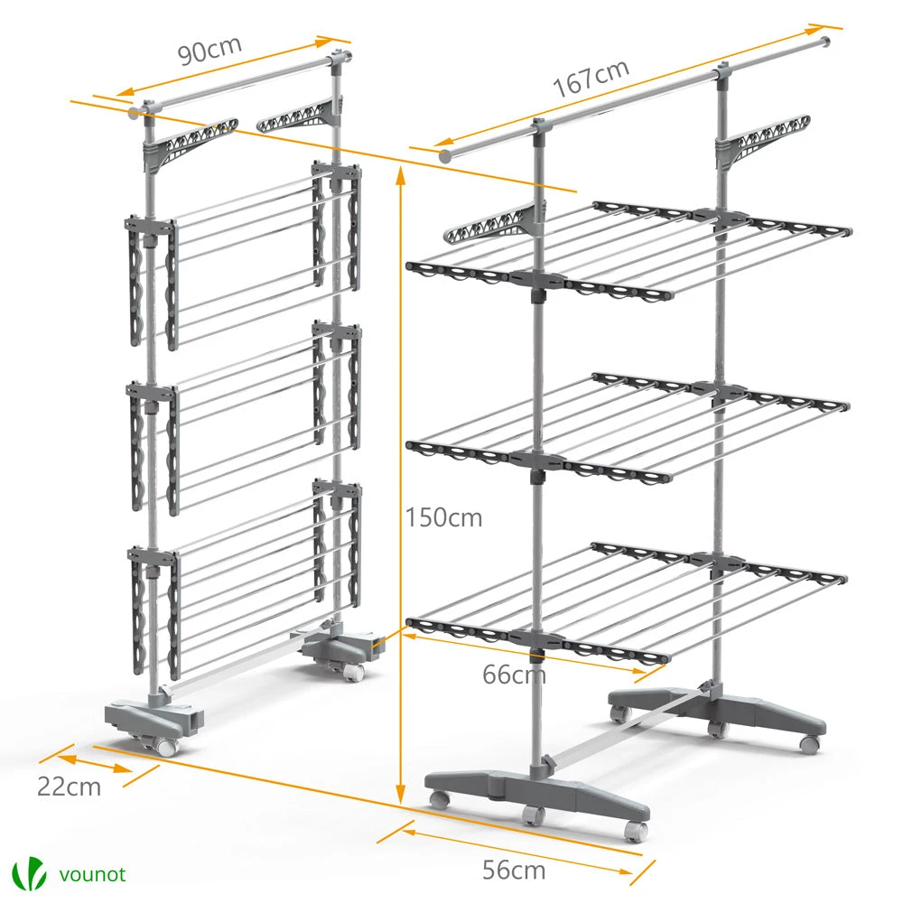 Sechoir A Linge Etendoir Pliable Ailes Pliables 3 Niveaux(Sechoir A Linge Etendoir Pliable Ailes Pliables 3 Niveaux) 7 Sechoir A Linge Etendoir Pliable Ailes Pliables 3 Niveaux(Sechoir A Linge Etendoir Pliable Ailes Pliables 3 Niveaux) – Image 7