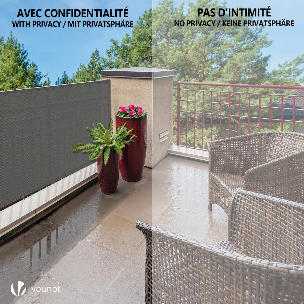 Brise Vue Occultant En HDPE 150g/m² 1.5x10m Avec Attaches De Fixation Gris(Brise Vue Occultant En Hdpe 150g M 1 5x10m Avec Attaches De Fixation Gris) 7 Brise Vue Occultant En HDPE 150g/m² 1.5x10m Avec Attaches De Fixation Gris(Brise Vue Occultant En Hdpe 150g M 1 5x10m Avec Attaches De Fixation Gris) – Image 7