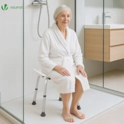 Siege De Douche Ergonomique A Hauteur Reglable En Aluminum HDPE Blanc(Siege De Douche Ergonomique A Hauteur Reglable En Aluminum Hdpe Blanc) -Boutique Vounot 7 d0728ae3 1ff7 4395 99e3 0c67e0dd4827