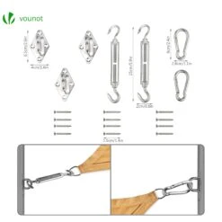 Voile D Ombrage Triangle HDPE Avec 19 Pcs Kit De Montage(Voile D Ombrage Triangle Hdpe Avec 19 Pcs Kit De Montage) -Boutique Vounot 7 d8cad3e3 ccc1 450b ade8 e7796538e5c2