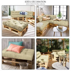 Lot De 2 Coussins Pour Palettes En Bois Beige(Lot De 2 Coussins Pour Palettes En Bois Beige) -Boutique Vounot 7 dced1121 d00d 49e9 b3ec 5dfeb44087a6
