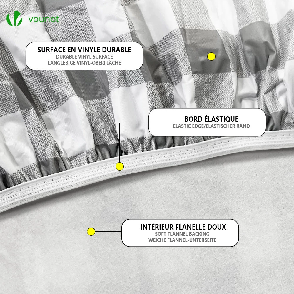 Lot De 3 Nappes De Table Et Banc En PVC Vinyle Style Ceramique(Lot De 3 Nappes De Table Et Banc En Pvc Vinyle Style Ceramique) 7 Lot De 3 Nappes De Table Et Banc En PVC Vinyle Style Ceramique(Lot De 3 Nappes De Table Et Banc En Pvc Vinyle Style Ceramique) – Image 7