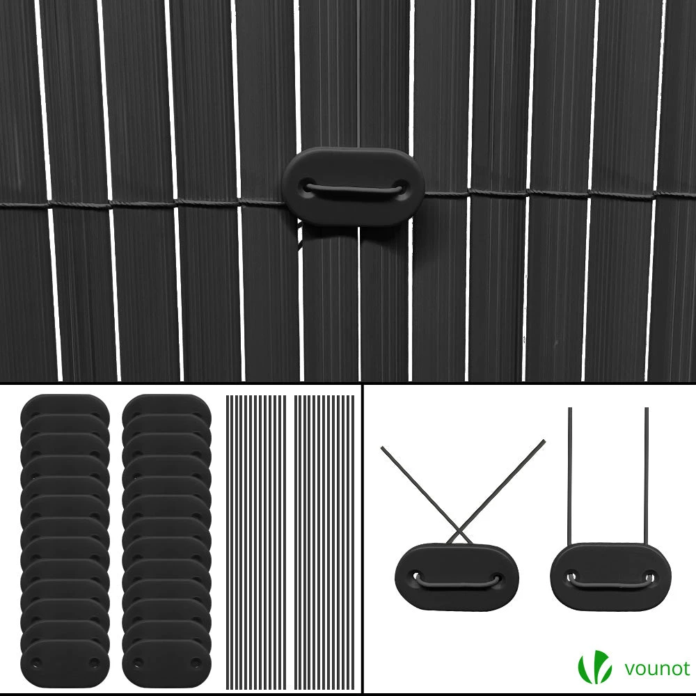 Canisse PVC Brise Vue Renforce Avec Attaches De Fixation 90x500cm Gris(Canisse Pvc Brise Vue Renforce Avec Attaches De Fixation 90x500cm Gris) 7 Canisse PVC Brise Vue Renforce Avec Attaches De Fixation 90x500cm Gris(Canisse Pvc Brise Vue Renforce Avec Attaches De Fixation 90x500cm Gris) – Image 7