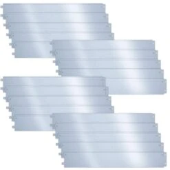 Lot De 20 Bordure De Jardin En Métal Galvanisé Flexible 100x18cm(Lot De 20 Bordure De Jardin En Metal Galvanise Flexible 100x18cm)