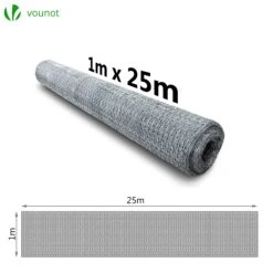 Grillage A Poule Avec Fils 13mm En Acier Galvanise 1x25M(Grillage A Poule Avec Fils 13mm En Acier Galvanise 1x25m) -Boutique Vounot ACIER 6 fcb5aed7 55c9 4ada aeb5 dfc629d6a4a5