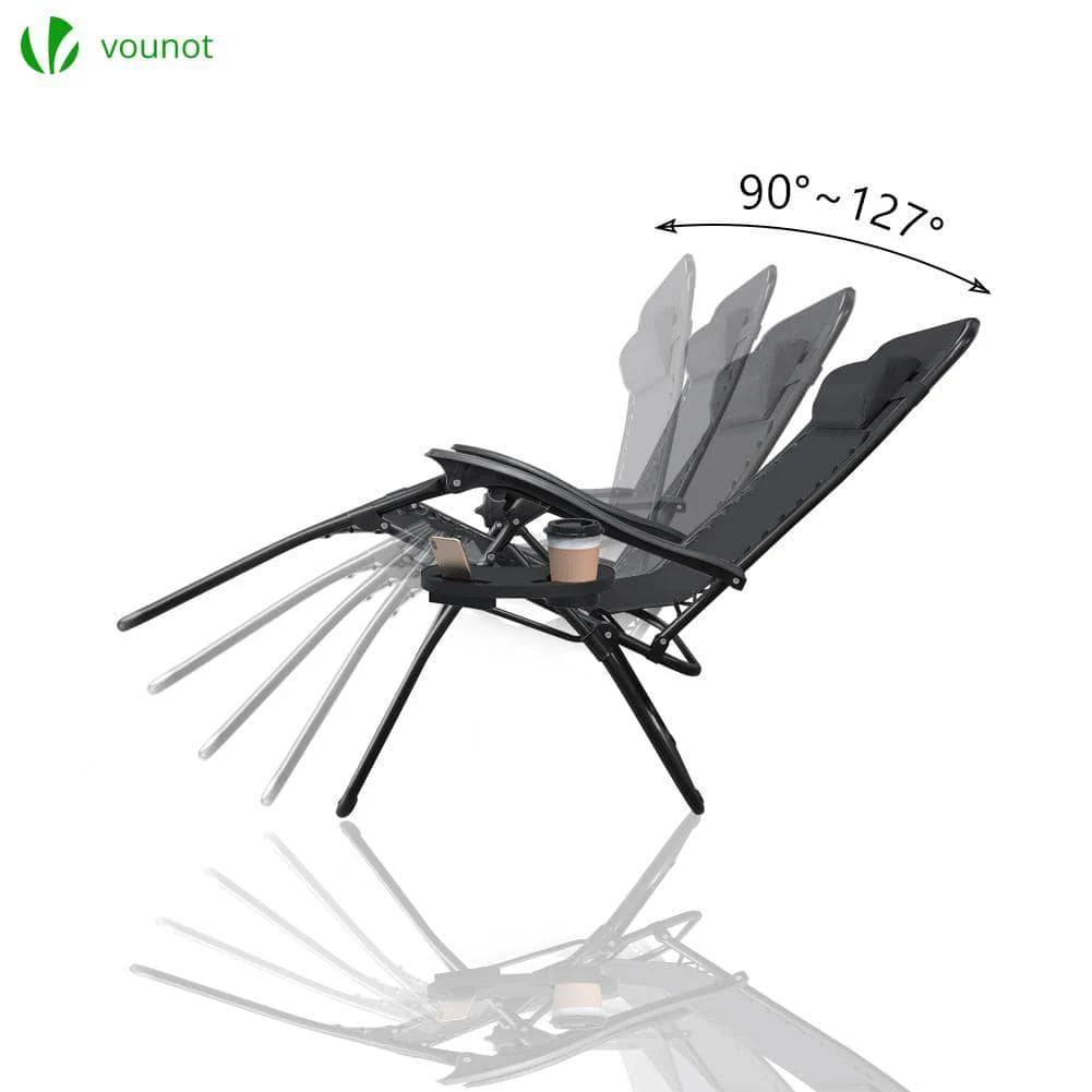 Chaise Longue Inclinable En Textilene Avec Porte Gobelet Et Portable Noir Lot De 1(Chaise Longue Inclinable En Textilene Avec Porte Gobelet Et Portable Noir Lot De 1) 4 Chaise Longue Inclinable En Textilene Avec Porte Gobelet Et Portable Noir Lot De 1(Chaise Longue Inclinable En Textilene Avec Porte Gobelet Et Portable Noir Lot De 1) – Image 4