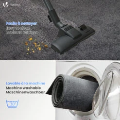 Tapis De Salon Poils Ras Doux Antiderapant 240x340cm Uni Anthracite(Tapis De Salon Poils Ras Doux Antiderapant 240x340cm Uni Anthracite) -Boutique Vounot Listing05 dd596b53 8e09 450f ac56 e18cb4f7b978