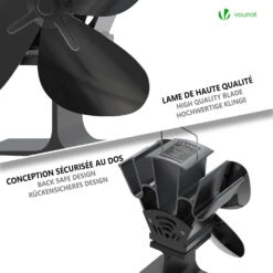 Ventilateur Poele Bois 4 Lames Avec Protection Contre Le Surchauffe(Ventilateur Poele Bois 4 Lames Avec Protection Contre Le Surchauffe) -Boutique Vounot PT05 4f9744dd b446 441c 9eea 66708a543523