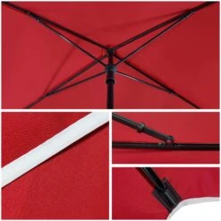 Parasol Rectangulaire 2x1.25m Avec Housse De Protection Rouge(Parasol Rectangulaire 2x1 25m Avec Housse De Protection Rouge) -Boutique Vounot Parasolrectangulaire4 f72bd682 1e4a 404d bf85 7133fcd30aaa