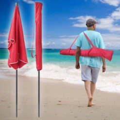 Parasol Rectangulaire 2x1.25m Avec Housse De Protection Rouge(Parasol Rectangulaire 2x1 25m Avec Housse De Protection Rouge) -Boutique Vounot Parasolrectangulaire5 54e2f143 83f0 49dd 9c75 e9dff2b3ead2