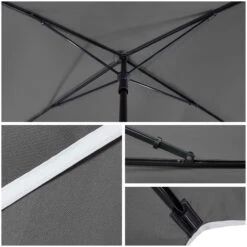 Parasol Rectangulaire 2x1.25m Avec Housse De Protection Gris(Parasol Rectangulaire 2x1 25m Avec Housse De Protection Gris) 10 Parasol Rectangulaire 2x1.25m Avec Housse De Protection Gris(Parasol Rectangulaire 2x1 25m Avec Housse De Protection Gris) -Boutique Vounot Parasolrectangulaire 4 7fccf212 7ebb 4ab1 af33 d74db693bee7