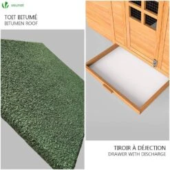 Grand Poulailler En Bois Avec Pondoir Et Perchoir(Grand Poulailler En Bois Avec Pondoir Et Perchoir) -Boutique Vounot PoulaillerenBoisLarge 6 8dfd0587 b28f 47d3 843e 8758d953de1a
