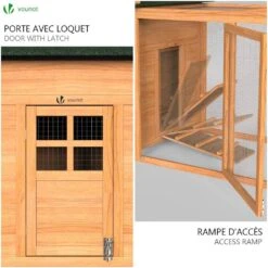 Grand Poulailler En Bois Avec Pondoir Et Perchoir(Grand Poulailler En Bois Avec Pondoir Et Perchoir) -Boutique Vounot PoulaillerenBoisLarge 7 81d0150c bd6e 4af1 a86c bcb411dc83d3