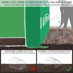 Grande Serre De Jardin 18m2 En Acier Galvanisé - Taille : 6x3x2M(Grande Serre De Jardin 18m2 En Acier Galvanise Taille 6x3x2m) 16 Grande Serre De Jardin 18m2 En Acier Galvanisé - Taille : 6x3x2M(Grande Serre De Jardin 18m2 En Acier Galvanise Taille 6x3x2m) -Boutique Vounot Serre de Jardin 18m2 4 82c3de33 d0db 4ddb afed 4316cda420ef