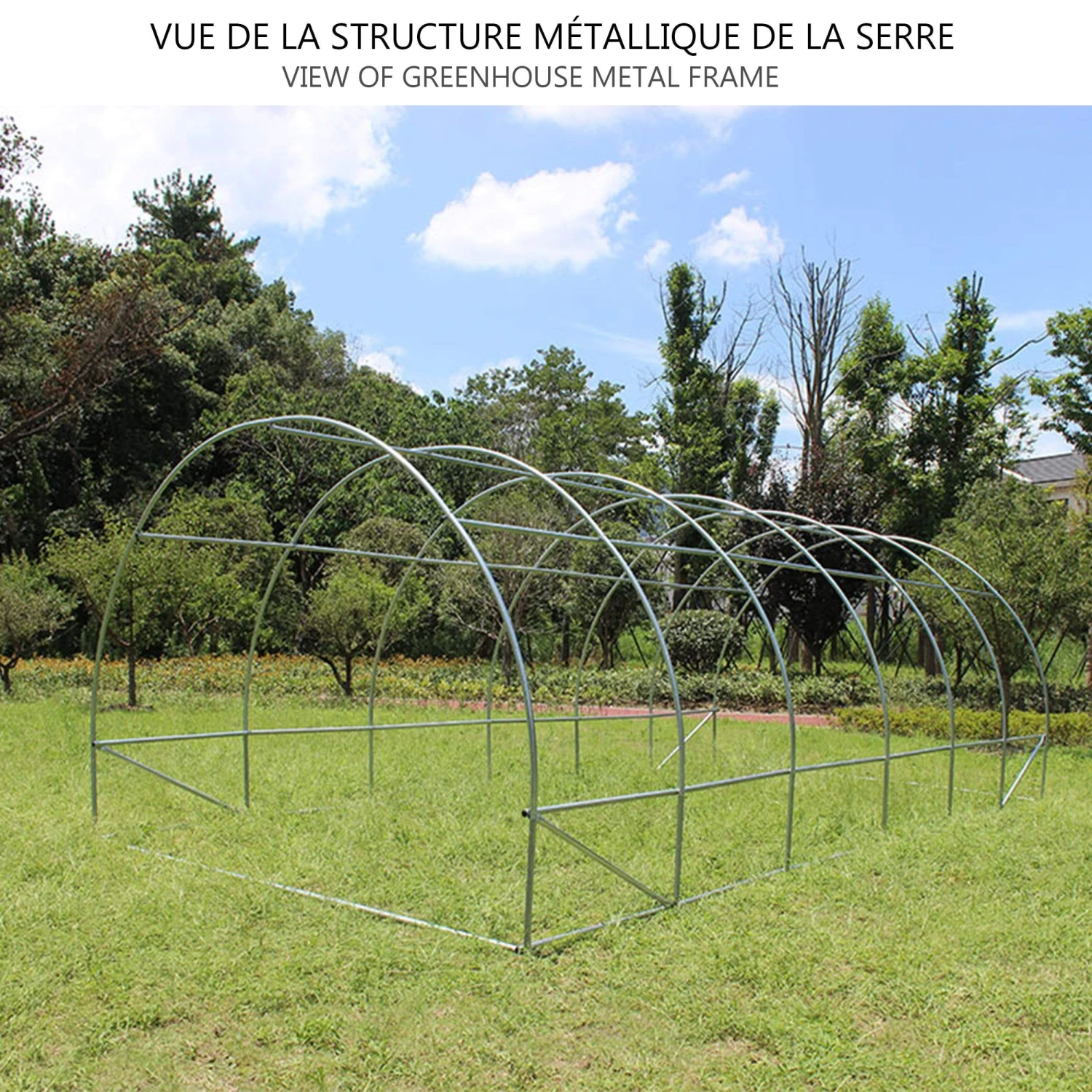 Grande Serre De Jardin 18m2 En Acier Galvanisé - Taille : 6x3x2M(Grande Serre De Jardin 18m2 En Acier Galvanise Taille 6x3x2m) 7 Grande Serre De Jardin 18m2 En Acier Galvanisé - Taille : 6x3x2M(Grande Serre De Jardin 18m2 En Acier Galvanise Taille 6x3x2m) – Image 7