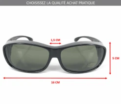 Surlunettes De Protection Soleil Et Conduite Lot De 2(Surlunettes De Protection Soleil Et Conduite Lot De 2) -Boutique Vounot Surlunettes Fit over sunglasses black 6