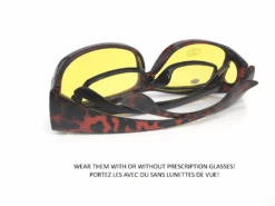 Surlunettes De Protection Soleil Et Conduite Lot De 2(Surlunettes De Protection Soleil Et Conduite Lot De 2) -Boutique Vounot Surlunettes Fit over sunglasses brown 4