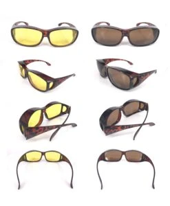 Surlunettes De Protection Soleil Et Conduite Lot De 2(Surlunettes De Protection Soleil Et Conduite Lot De 2) -Boutique Vounot Surlunettes Fit over sunglasses brown 5 8599ad84 31c4 4459 82f9 bfd5a190f24c