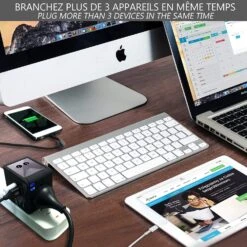 Lot De 2 Adaptateurs De Voyage Universel 150 Pays Avec 2 Prises USB(Lot De 2 Adaptateurs De Voyage Universel 150 Pays Avec 2 Prises Usb) -Boutique Vounot adaptateur4 55c56b5d 323e 45fa 9ef2 eeb083708de6