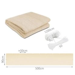 Brise Vue Pour Balcon HDPE Renforcé 230GR/M2 500x90cm Beige(Brise Vue Pour Balcon Hdpe Renforce 230gr M2 500x90cm Beige) -Boutique Vounot balconbrisevue 7 8b33d097 6c63 4f80 b2b0 39123ee0b4eb
