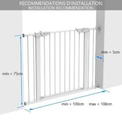 Barriere De Securite Porte Et Escalier 100-108cm Blanc Pour Animaux(Barriere De Securite Porte Et Escalier 100 108cm Blanc Pour Animaux) 13 Barriere De Securite Porte Et Escalier 100-108cm Blanc Pour Animaux(Barriere De Securite Porte Et Escalier 100 108cm Blanc Pour Animaux) -Boutique Vounot barriered escalier 7 7c65bd04 ff86 4f66 8a43 14bdc41afece